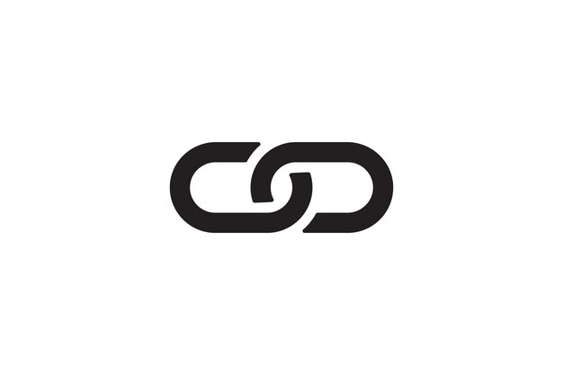 Chain link icon Connection sign vector illustration Linked interface design