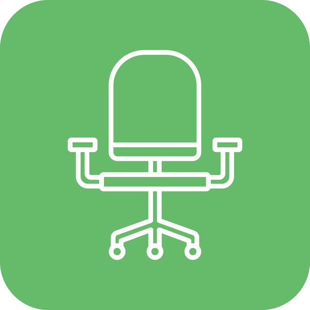 Chair vector icon Can be used for Computer and Hardware iconset