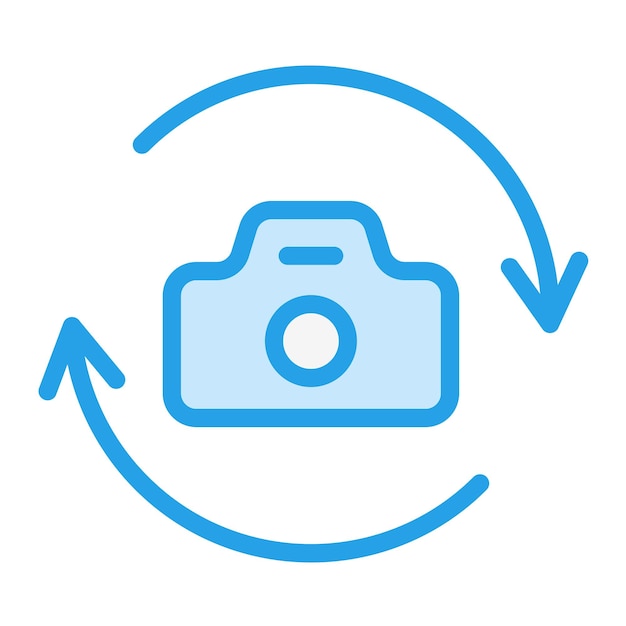 Change camera Vector Icon Design Illustration