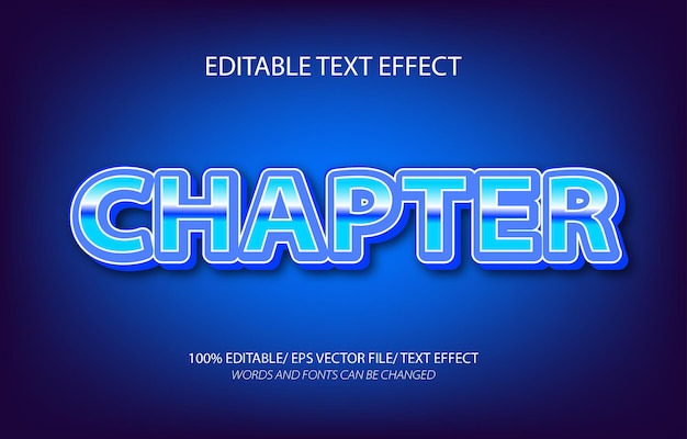 chapper editable text effect 3d editable text template