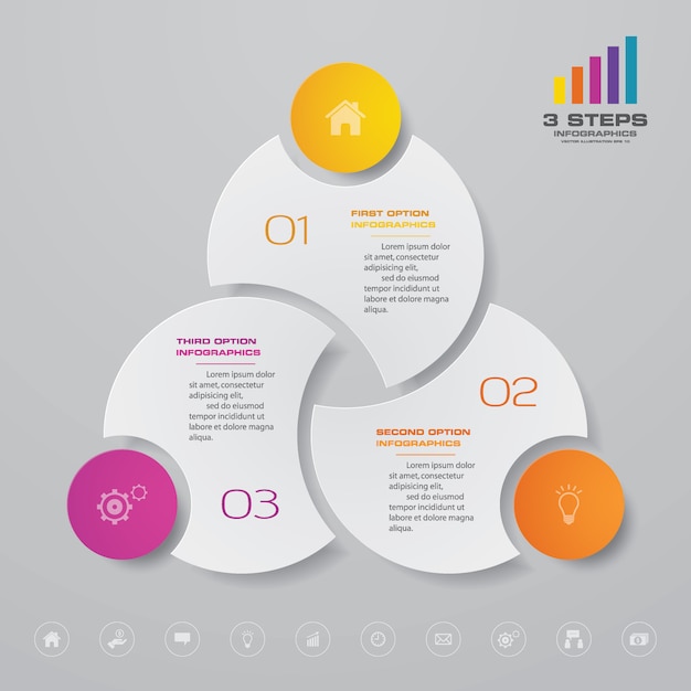 Chart infographic element