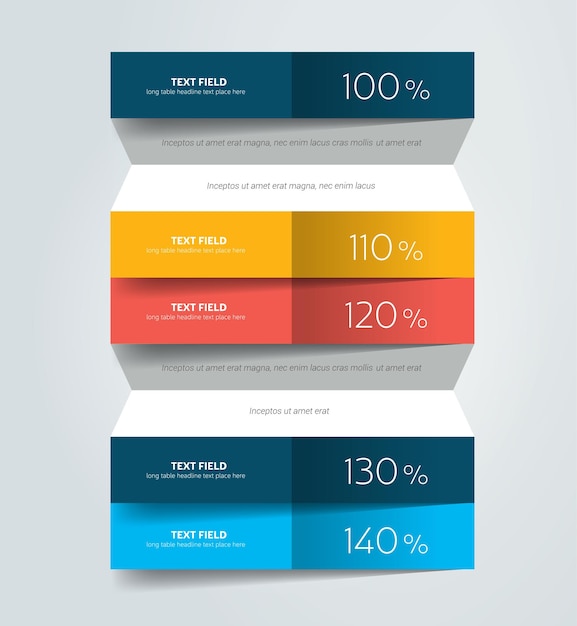 Chart schedule design template Vector banner