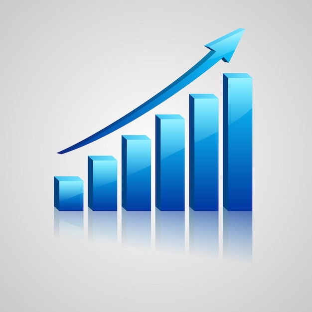 Charts Business statistics Vector illustration