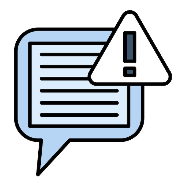 Chat Alert Flat Illustration