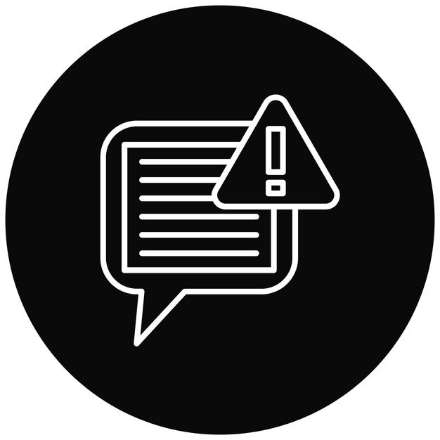 Chat Alert icon vector image Can be used for Project Management