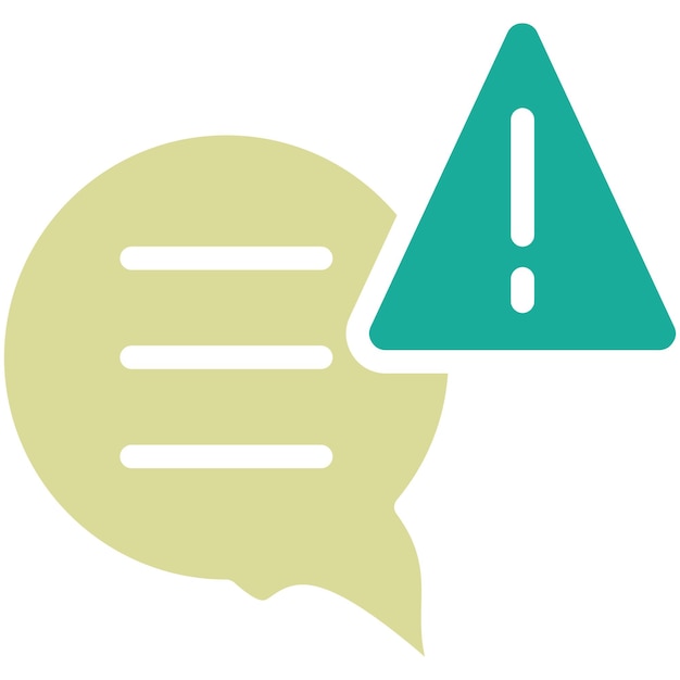 Chat Alert vector icon illustration of Project Management iconset