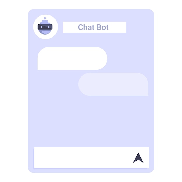 chat bot is having a conversation on a messaging app