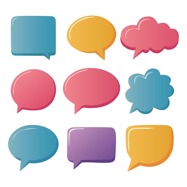 chat bubble collection