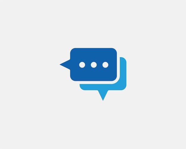 Chat icon vector design element Talk bubble speech sign Dialogue balloon