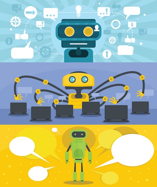chat robot background