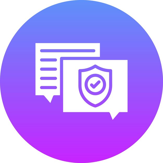 chat security vector icon illustration of protection and security iconset