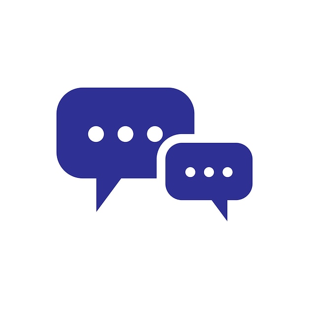 Chat Speech Bubble icon vector design templates