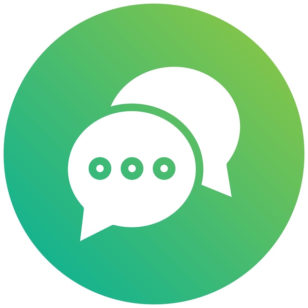 Chat Vector Icon Design Illustration
