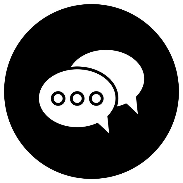 Chat Vector Icon Design Illustration