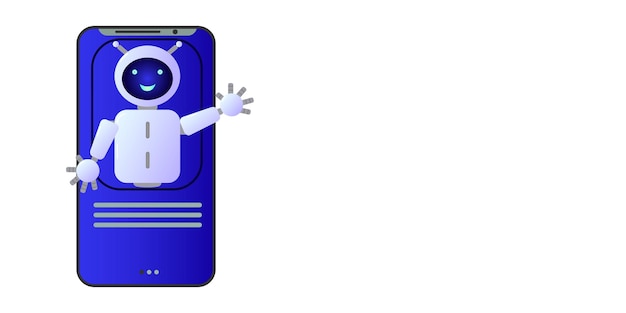 chatbot assistant form robot with ai 3d