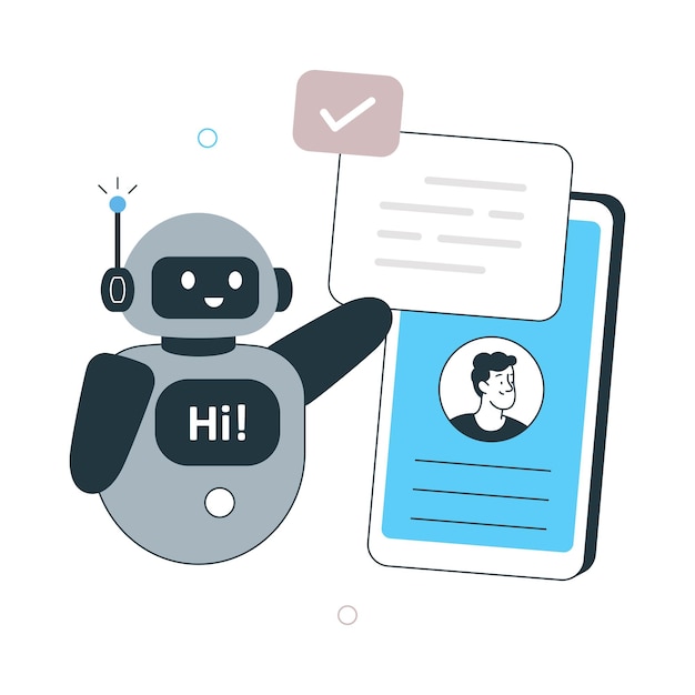 Chatbot Flat Style Design Vector illustration EPS 10 File