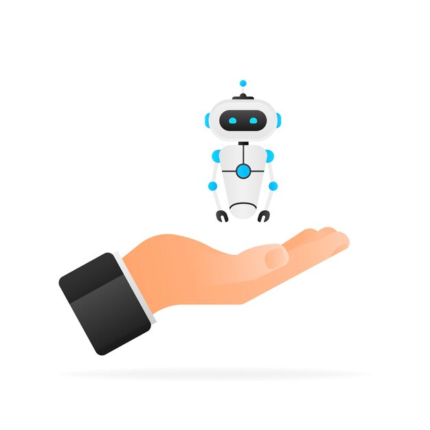 Chatbot icon concept chat bot or chatterbot Robot Virtual Assistance Of Website