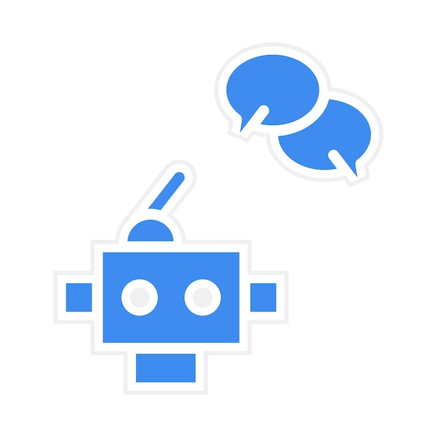 chatbot icon vector image can be used for robotics