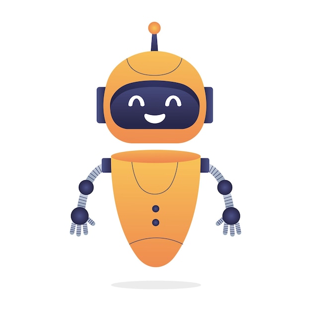Chatbot neuralt netværk AI-servere og robotteknologi Sødt chatbot AI-karakter