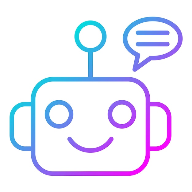 Chatbot vector icon Can be used for Communications iconset
