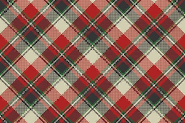 Check fabric texture pixel seamless pattern