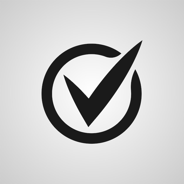 check_icon black illustration