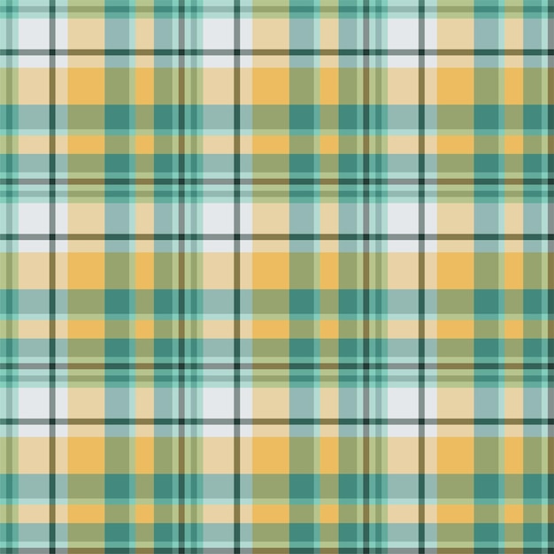 check plaid seamless pattern. vector background of textile ornament. flat fabric design. tartan.