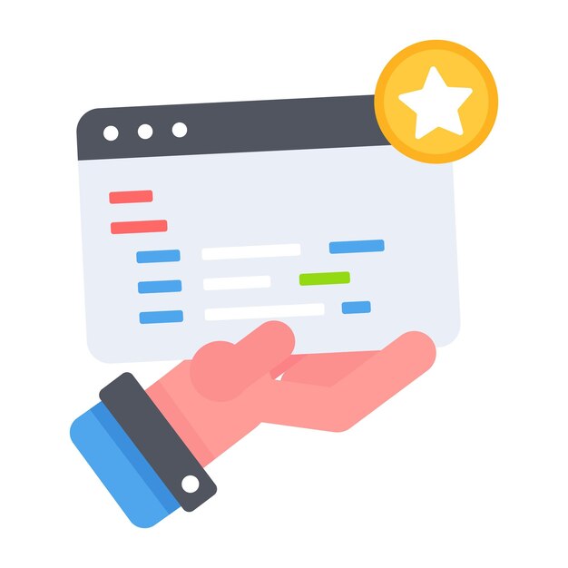 Check this flat conceptual icon of web developer