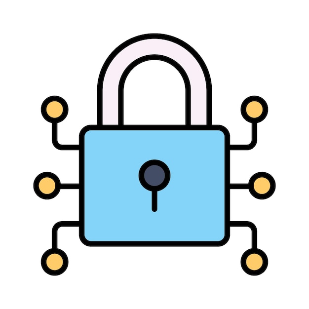 Check this premium icon of digital lock in trendy style