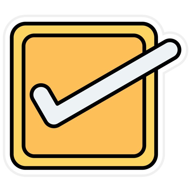 Checkbox icon vector image Can be used for UX and UI