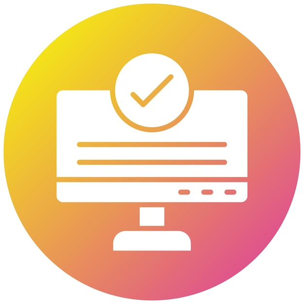 Checking Vector Icon Design Illustration
