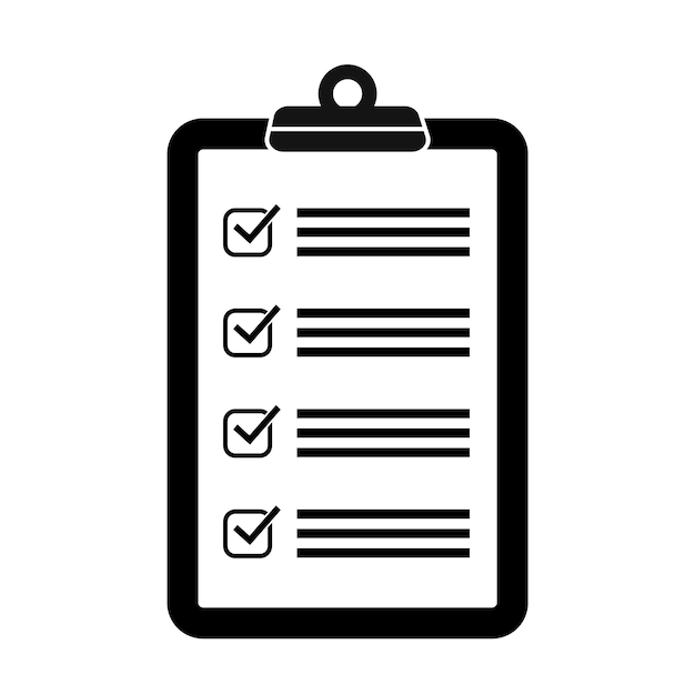 Checklist Clipboard Icon