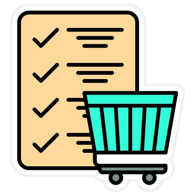 checklist icon vector image can be used for shopping and ecommerce