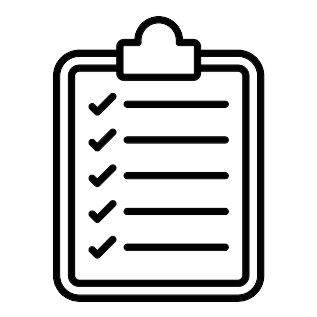 Checklist Vector Illustration Style