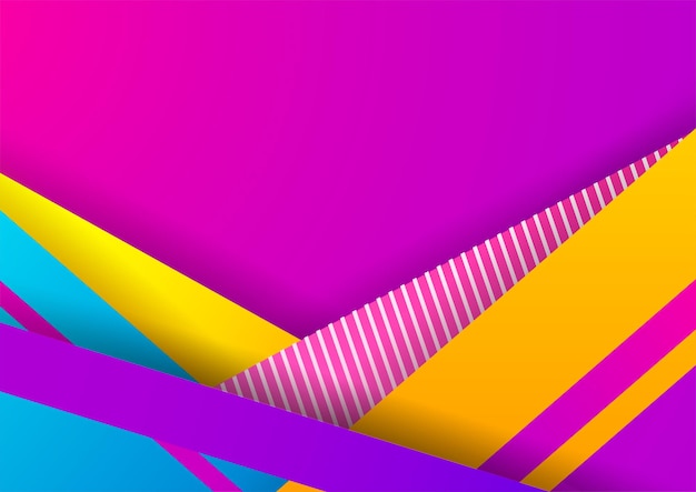 Cheerful abstract shape colorful design background