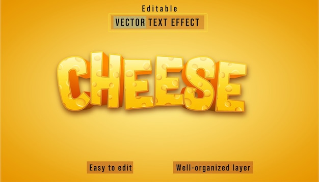 cheese text effect