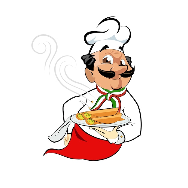 chef logo indian cook
