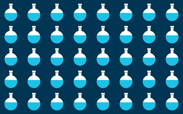 Chemical flask theme abstract Seamless pattern background design