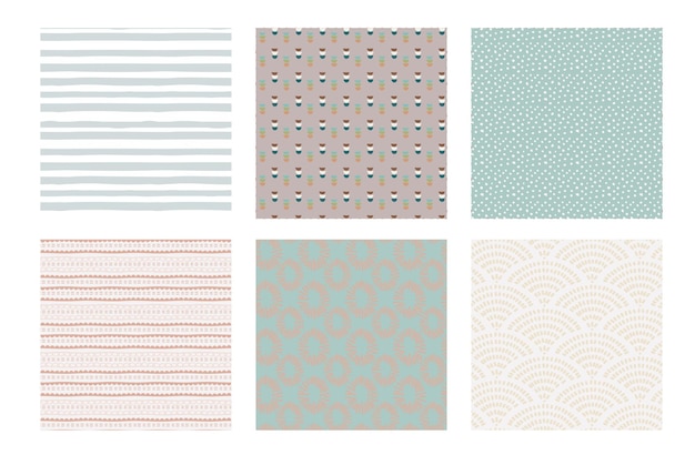 Childish seamless patterns cute patterns with rainbows