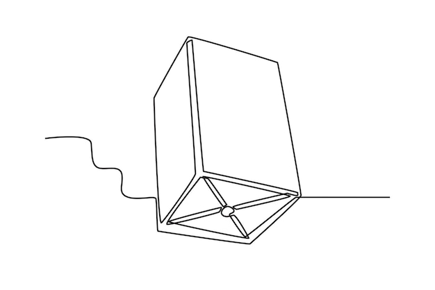 Chinese box lanterns Chinese new year oneline drawing