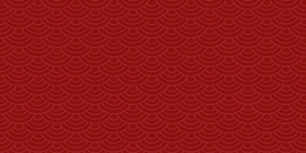 Chinese Traditional Wave Seamless Vector Abstract Pattern Lunar New Year Motif
