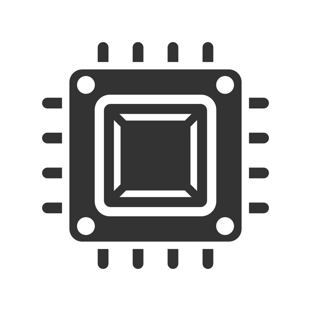 Chip processor icon