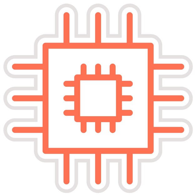 Chip Vector Icon Design Illustration