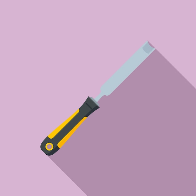 Chisel equipment icon Flat illustration of chisel equipment vector icon for web design