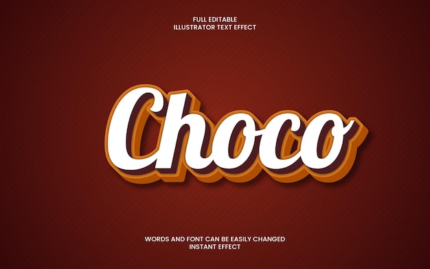 choco text effect