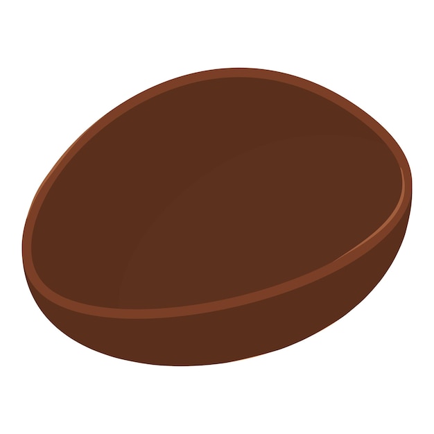 chocolate egg icon isometric of chocolate egg vector icon for web design isolated on white background