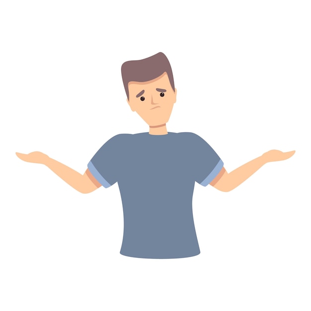 Choice confused icon cartoon vector Uncertainty vuca Business question