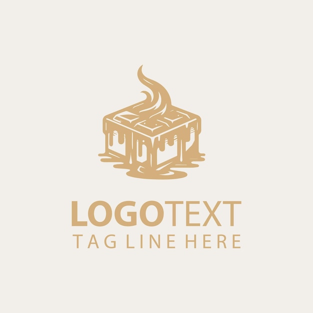 Cholate Cake Logo Vector