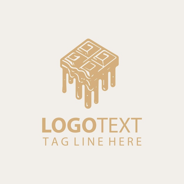 Cholate Cake Logo Vector