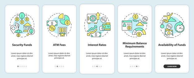 Choosing credit union onboarding mobile app screen